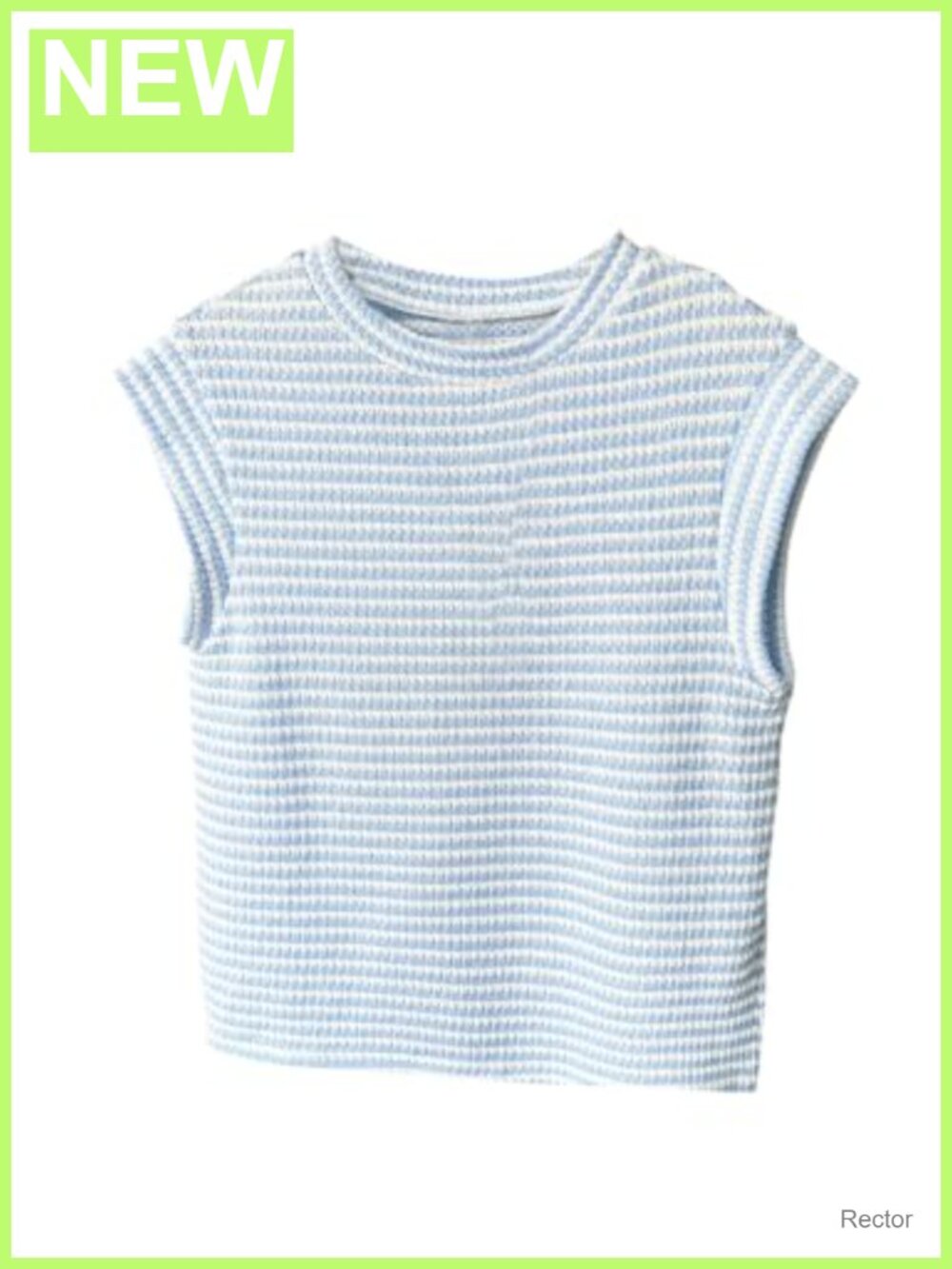 Girls Striped Knit Sweater Vest Short Sleeve Pullover Top
